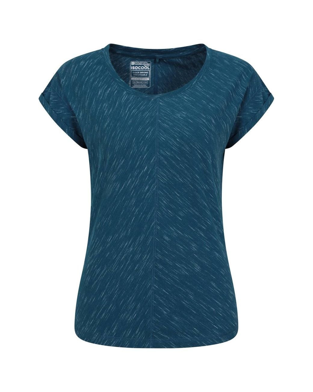 Mountain Warehouse Blue 'Retreat' Lightweight Soft Relaxed Fit Short Sleeve Slouch T-Shirt
