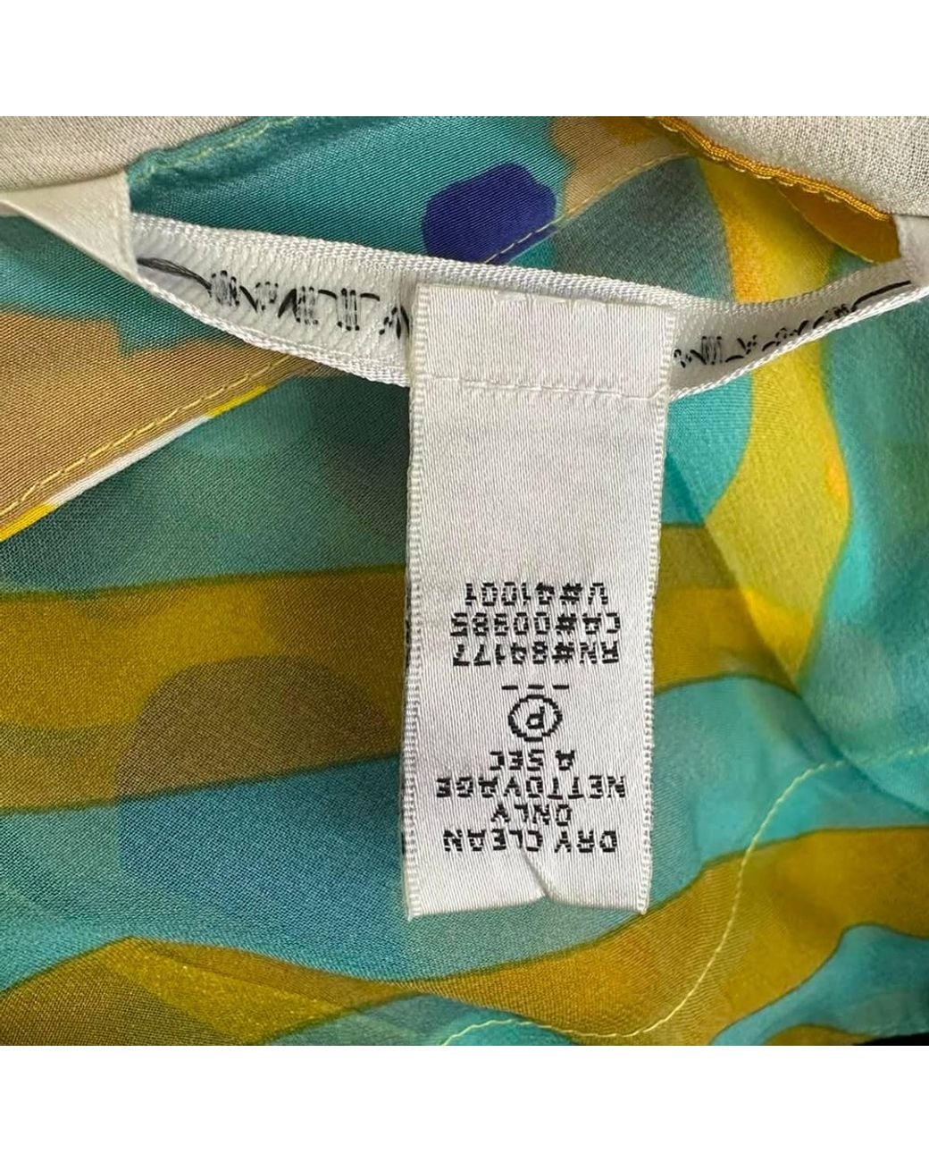 Diane von Furstenberg Green Preloved Double-Layered Top