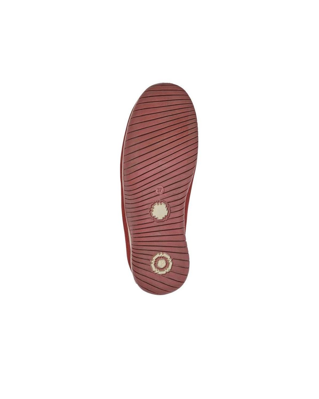 Pavers Red Wide Fit Leather Slip-On Shoes W/ Zip Fastening