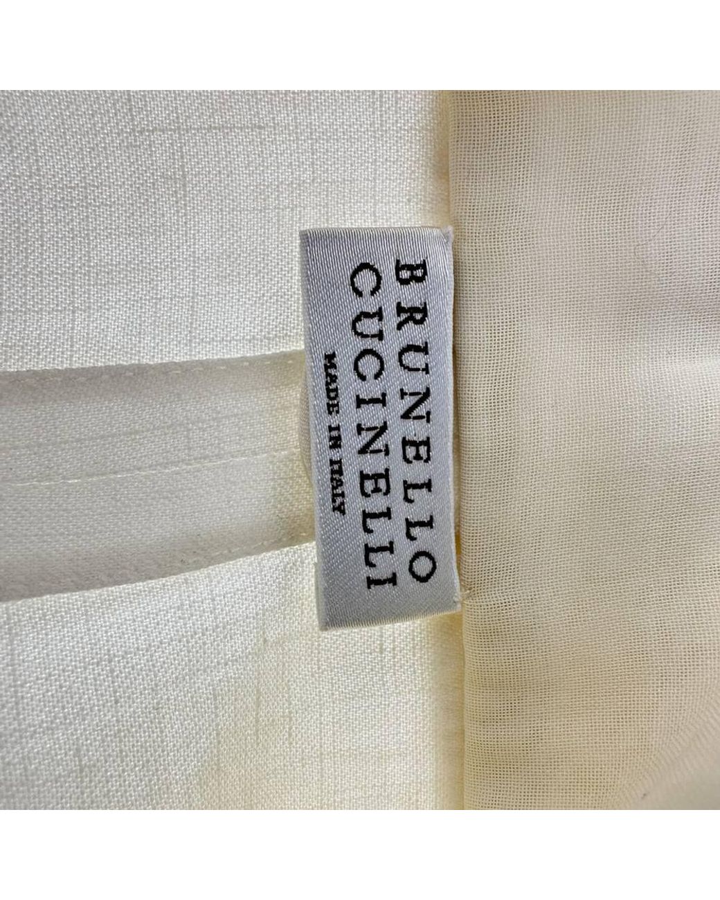 Brunello Cucinelli Green Preloved Single-Breasted Blazer W/ Pockets Linen