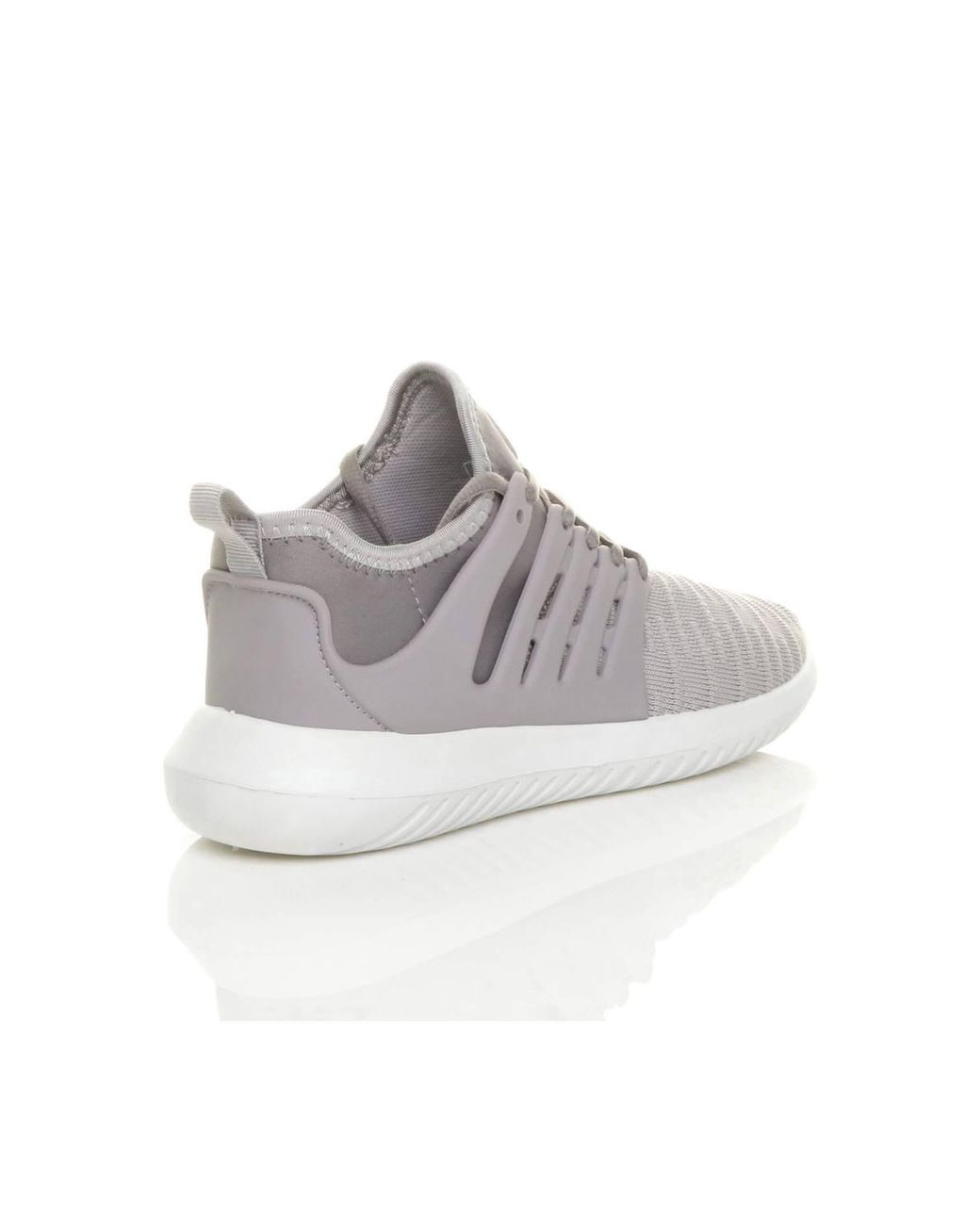 AJVANI White Lace Up Trainers