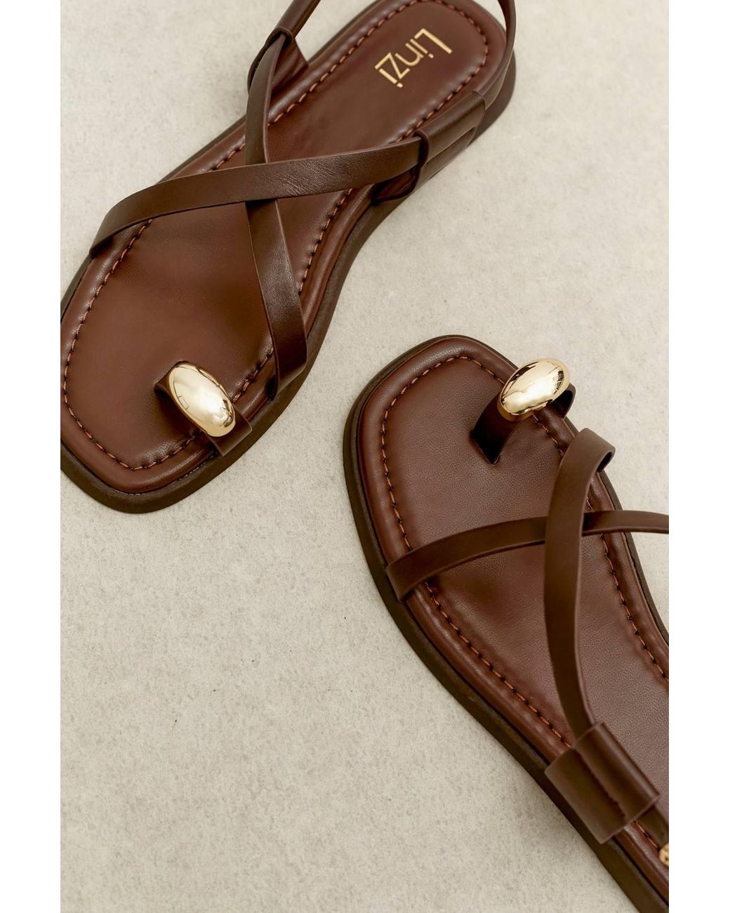 Linzi Brown Salma & Flat Sandals