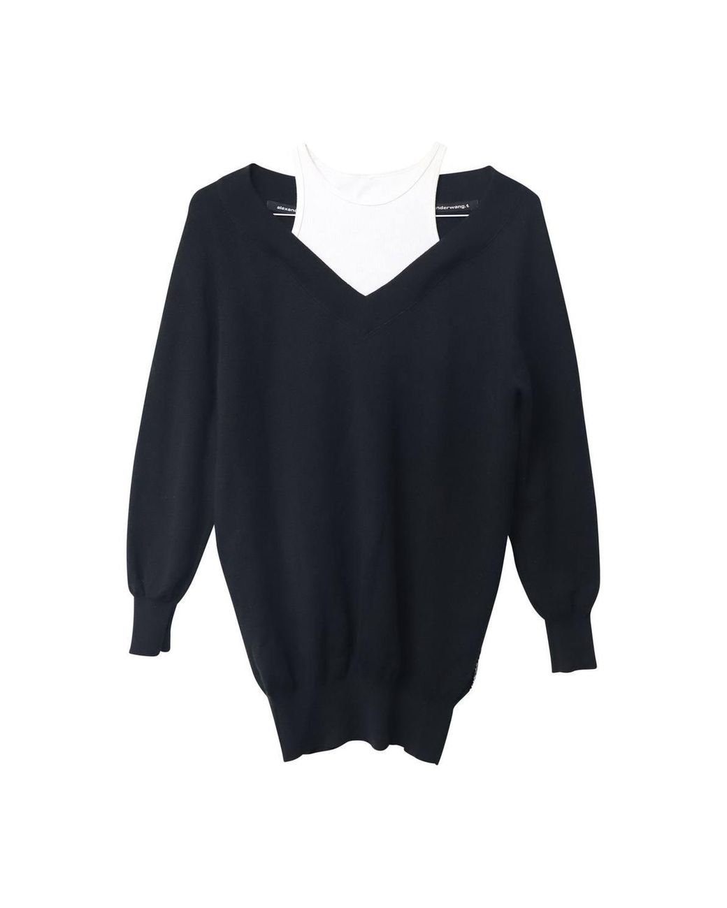 Alexander Wang Blue Preloved Layered Sweater Dress