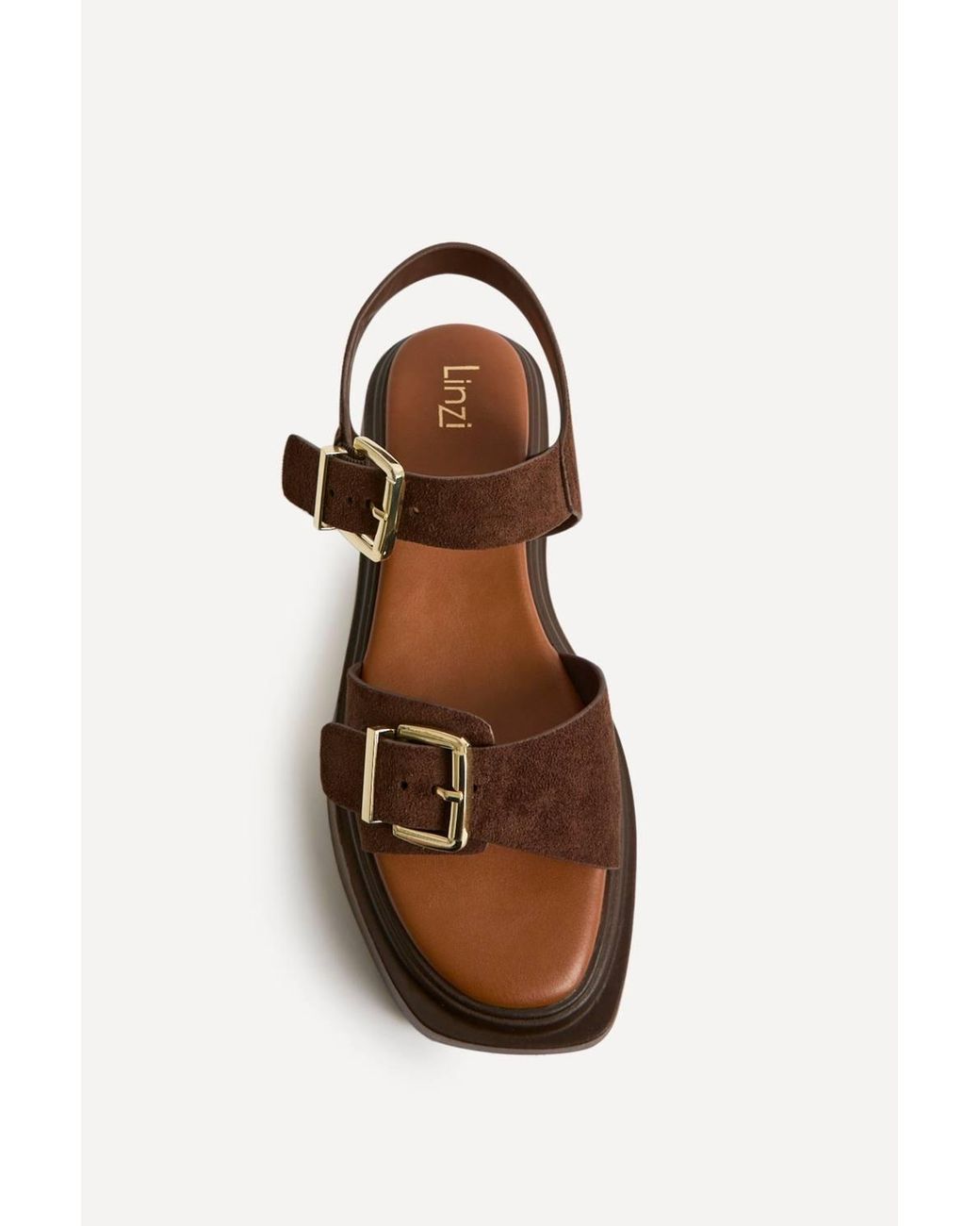 Linzi Brown Preserve Flatform Sandals