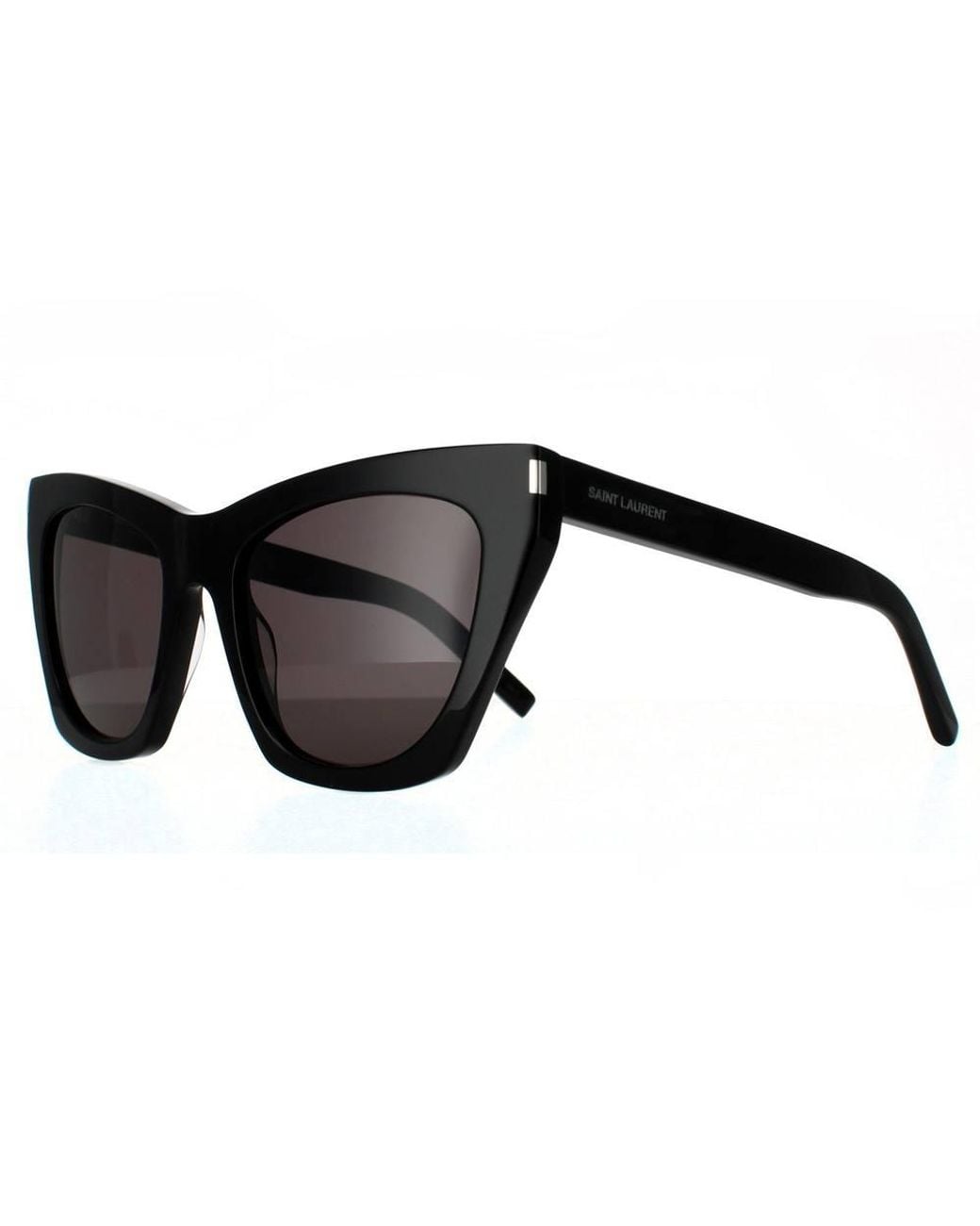 Saint Laurent Black Cat Eye Sl 214 Kate Sunglasses