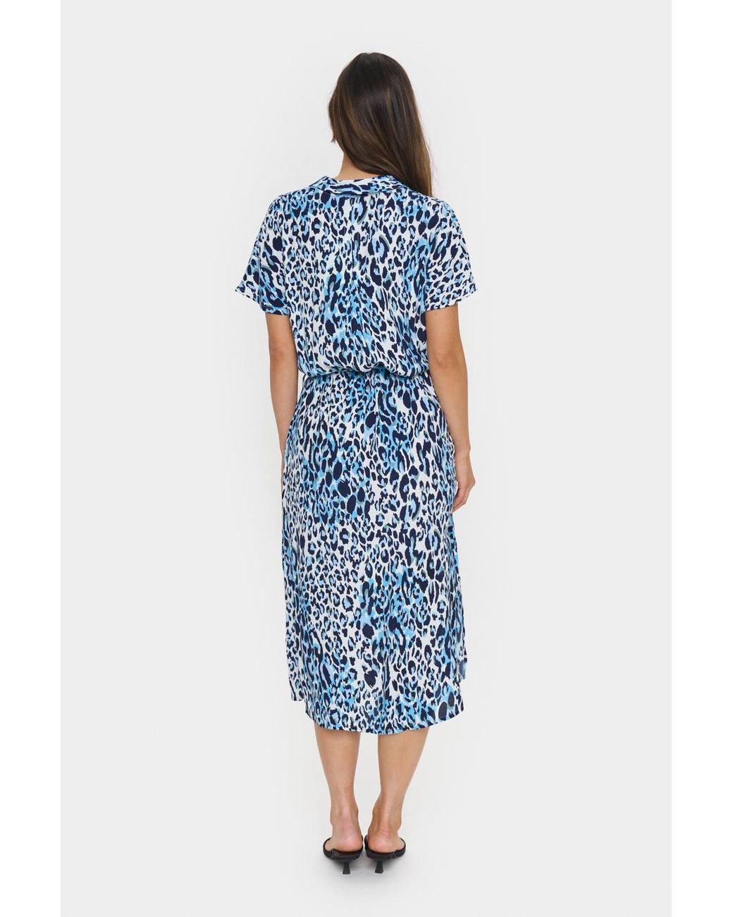 Saint Tropez Blue Blanca Short Sleeve Dress