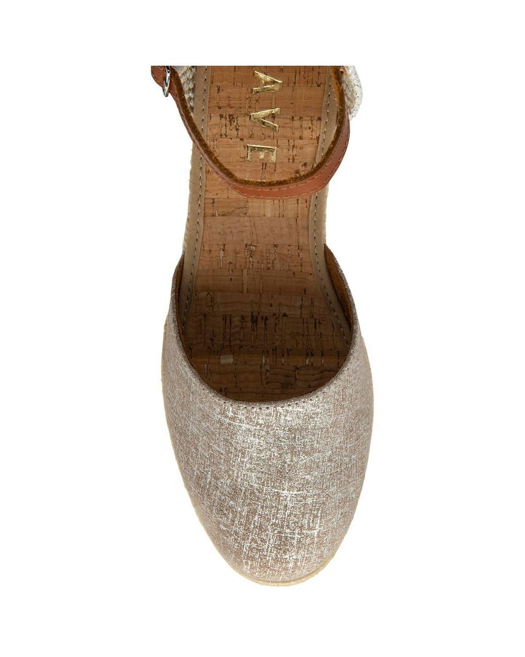 Ravel Metallic 'Vista' Leather Espadrille Sandals