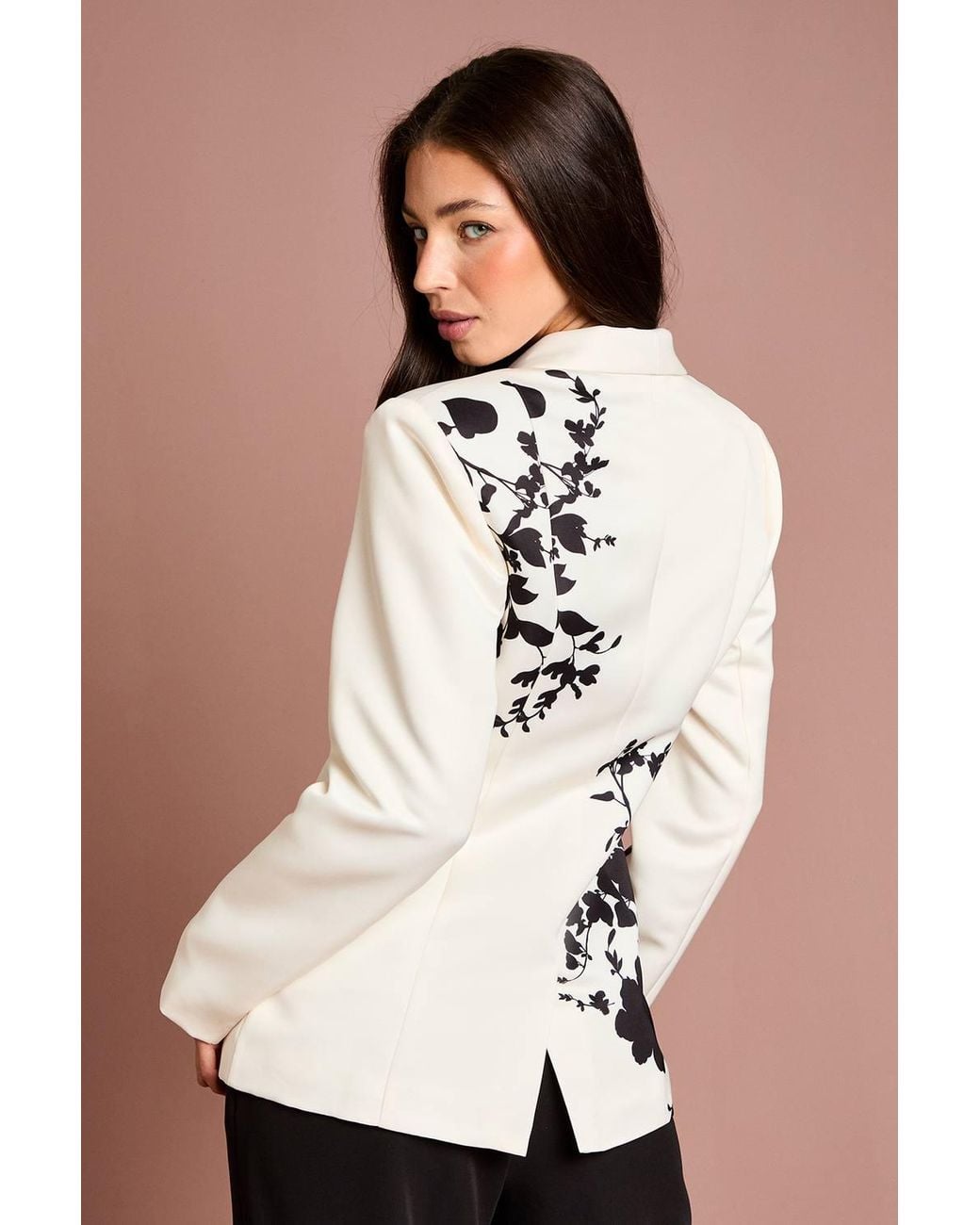 Coast Multicolor Placement Print Floral Blazer