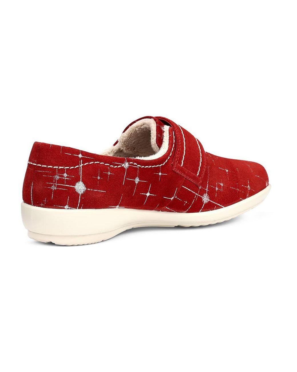 Hotter Red 'Toasty' Slippers