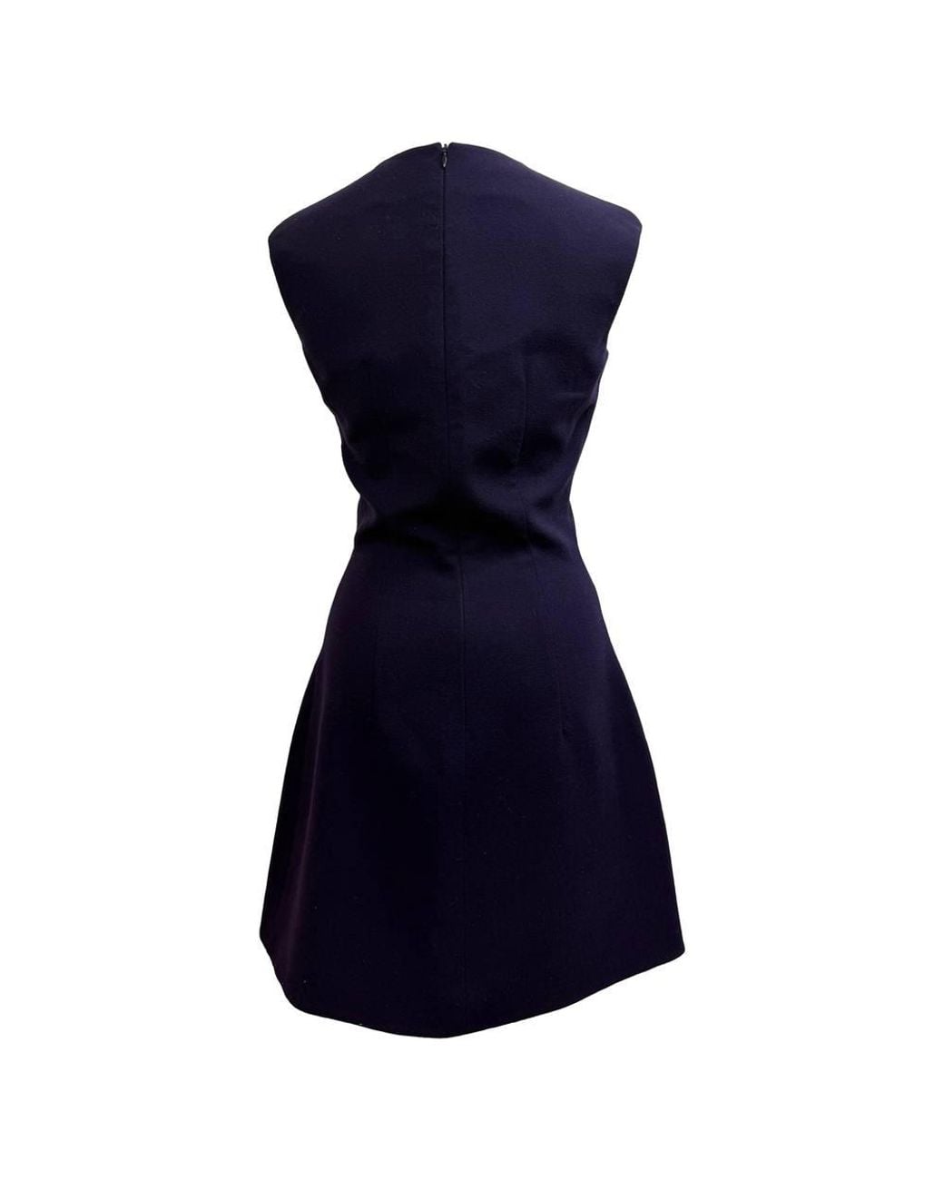 McQueen Blue Preloved Sleeveless A-Line Mini Dress