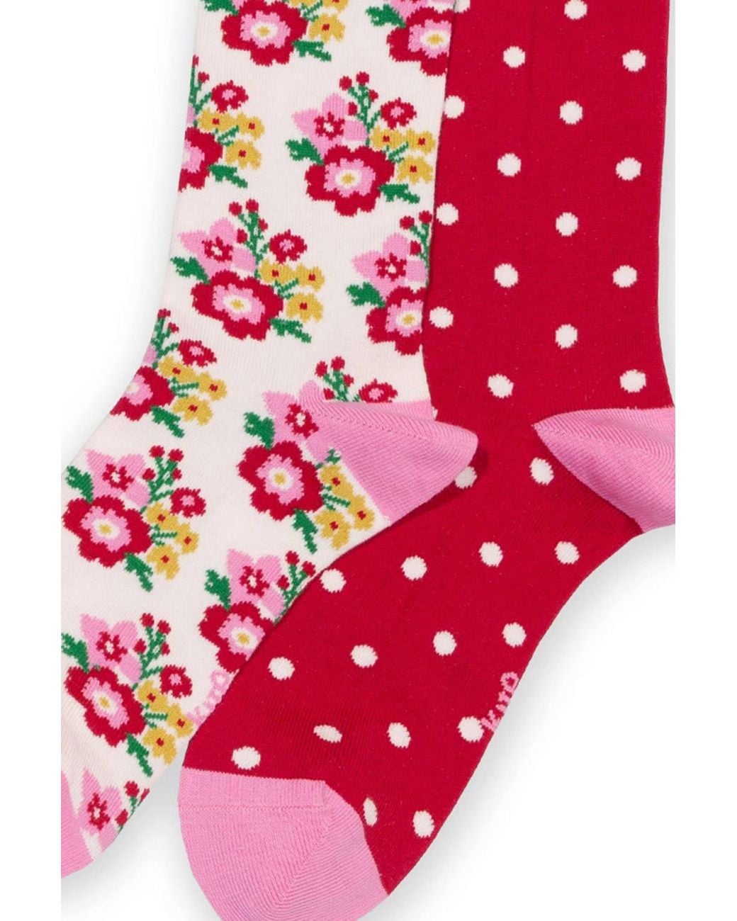 Kite Red Winter Posy Socks
