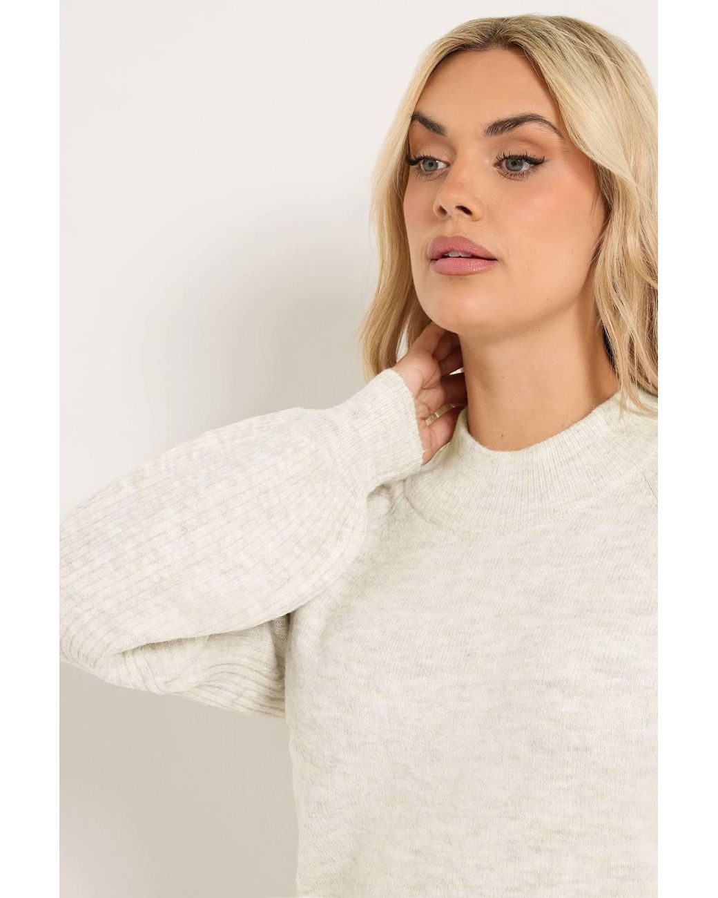 Yours Natural Turtle Neck Knitted Jumper