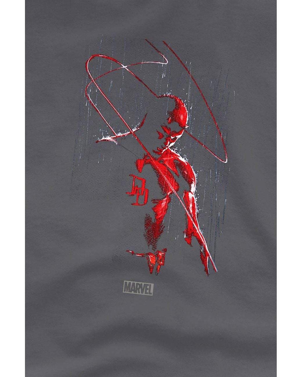 Marvel Black Daredevil Rain Long Sleeve T-Shirt