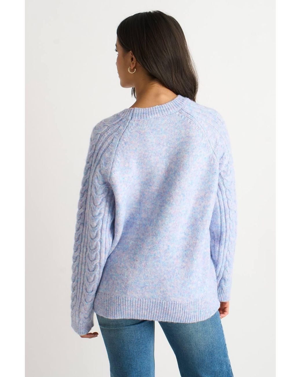 Gini London Blue Cable Flex Long Sleeves Jumper