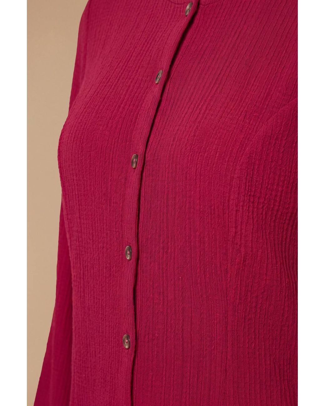 Dorothy Perkins Red Knot Front Crinkle Jersey T-Shirt