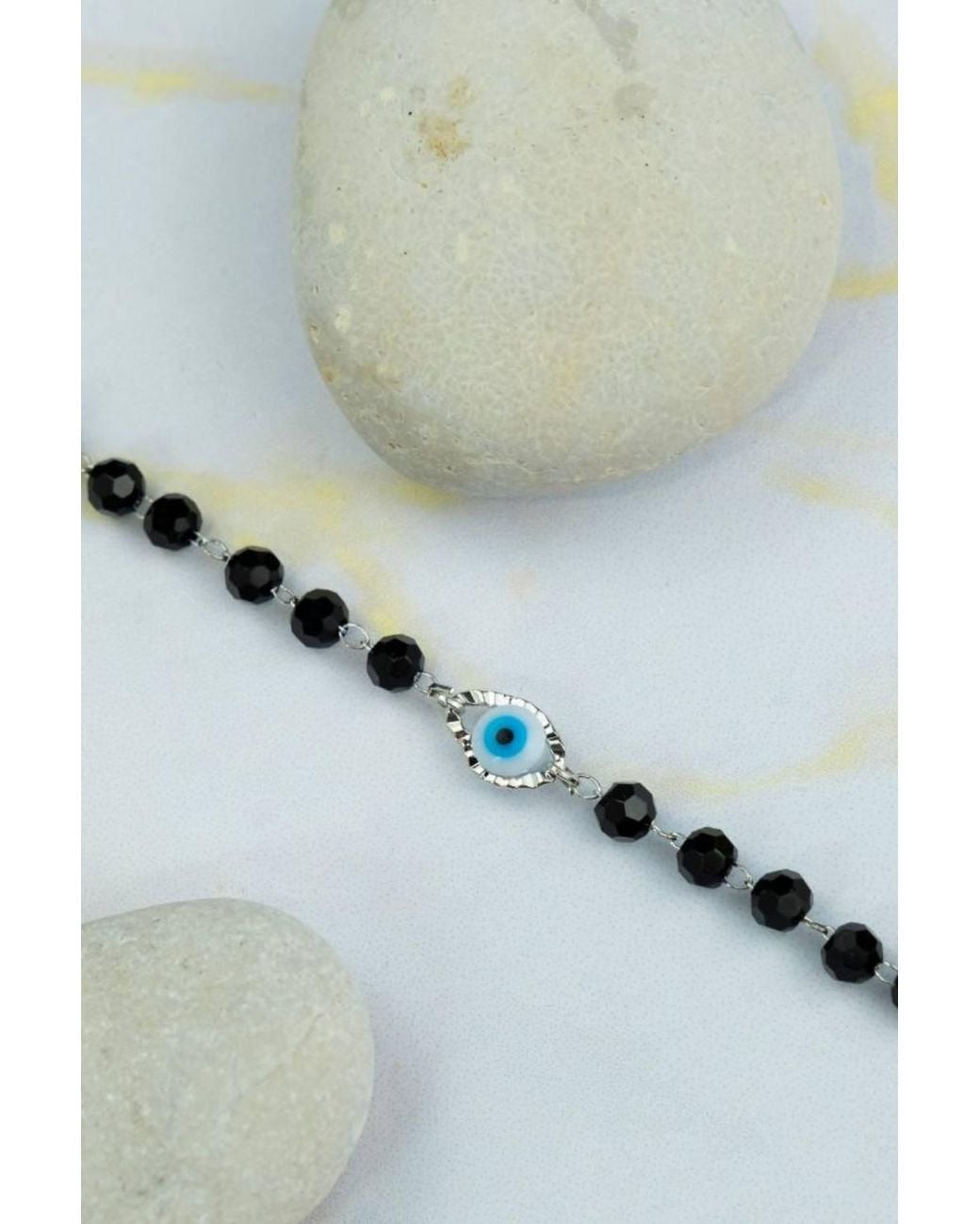 The Colourful Aura Brown Evil Eye Beads Indian Mangalsutra Protection Indian Nazaria Bracelet