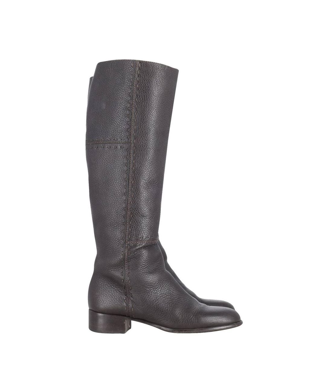 Fendi Brown Preloved Knee Length Boots