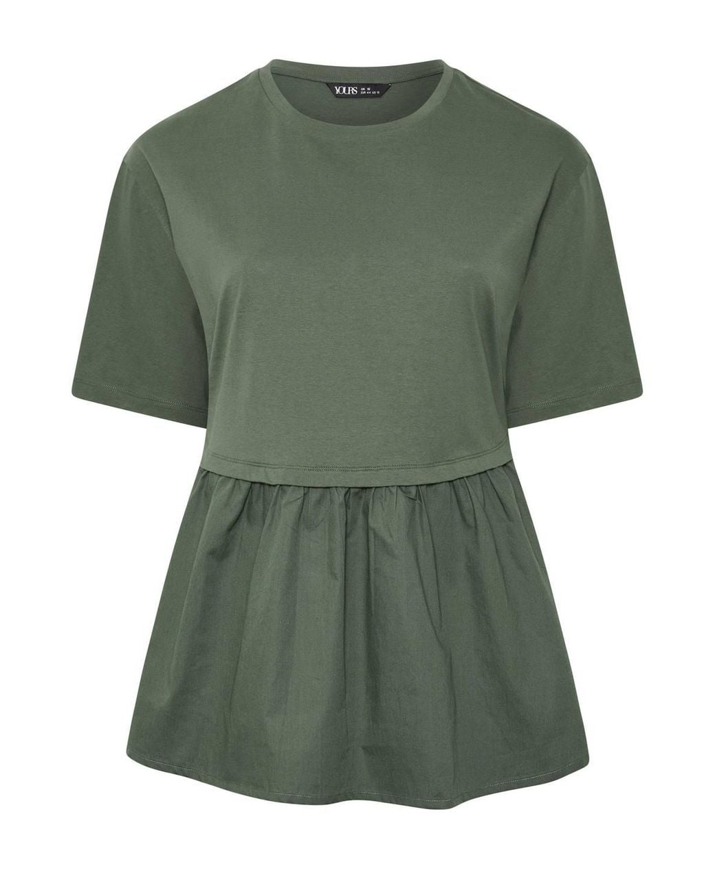 Yours Green Poplin T-Shirt