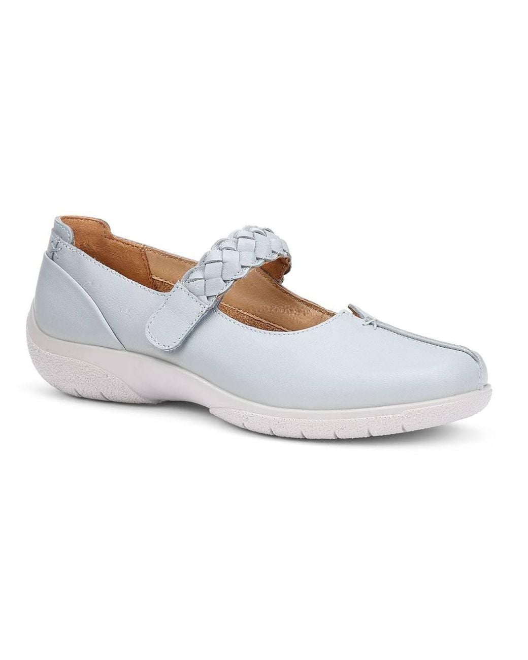 Hotter White Extra Wide 'Shake Ii' Mary Janes