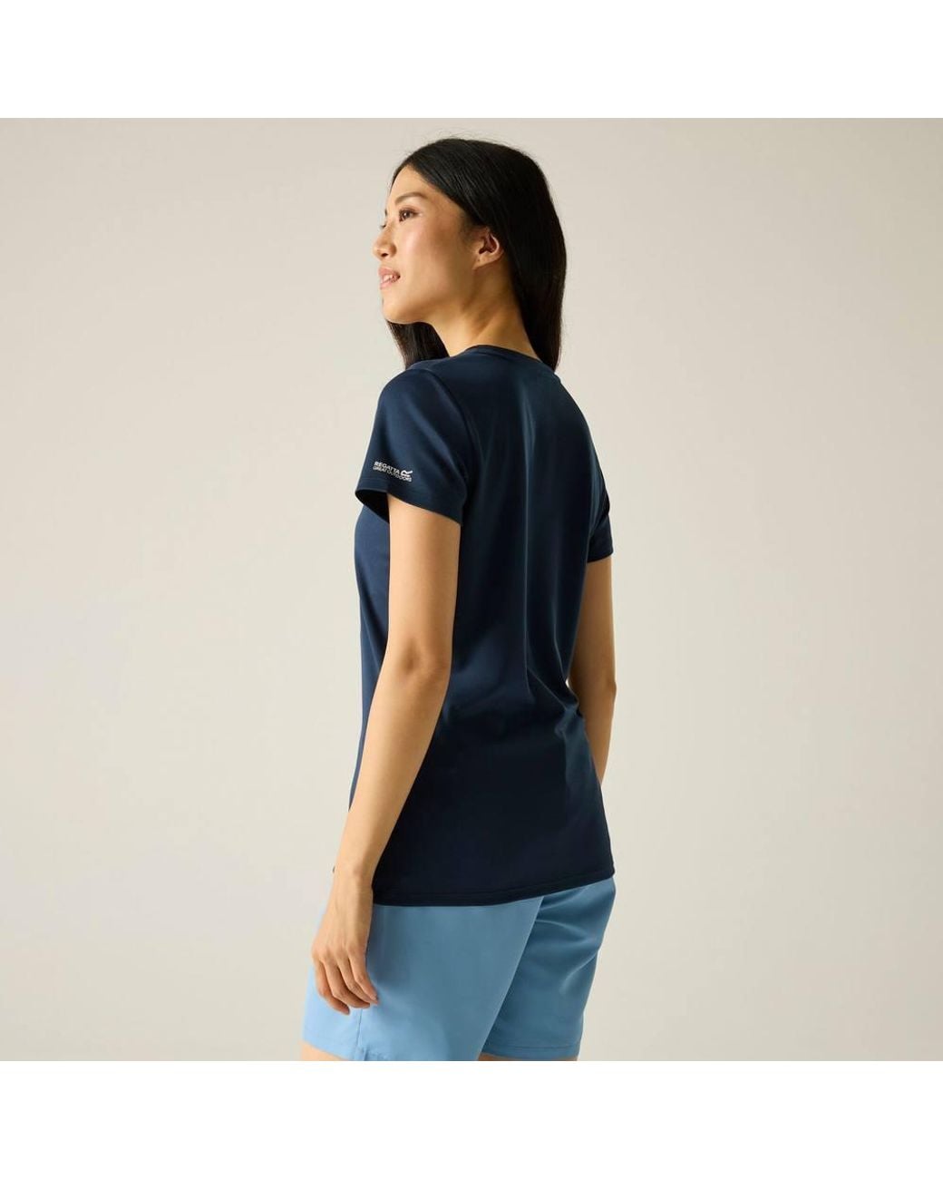 Regatta Blue Fingal Slogan Short Sleeved T-Shirt