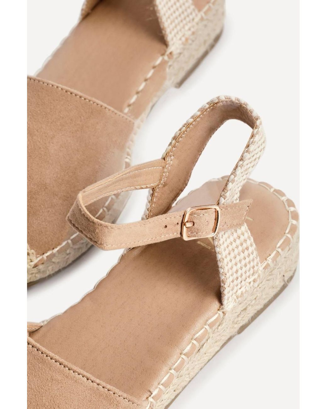 Linzi Natural Neroli Closed Toe Espadrille Sandals