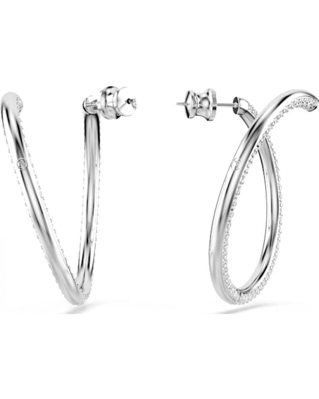 Swarovski White 5695939 Dextera Pair Of Earrings