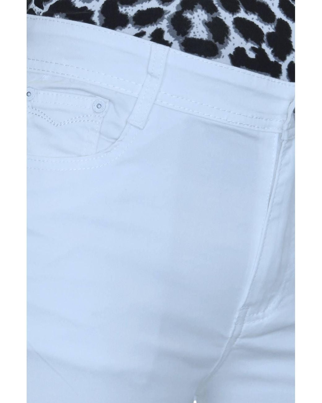 Paulo Due White Bermuda Chino Shorts