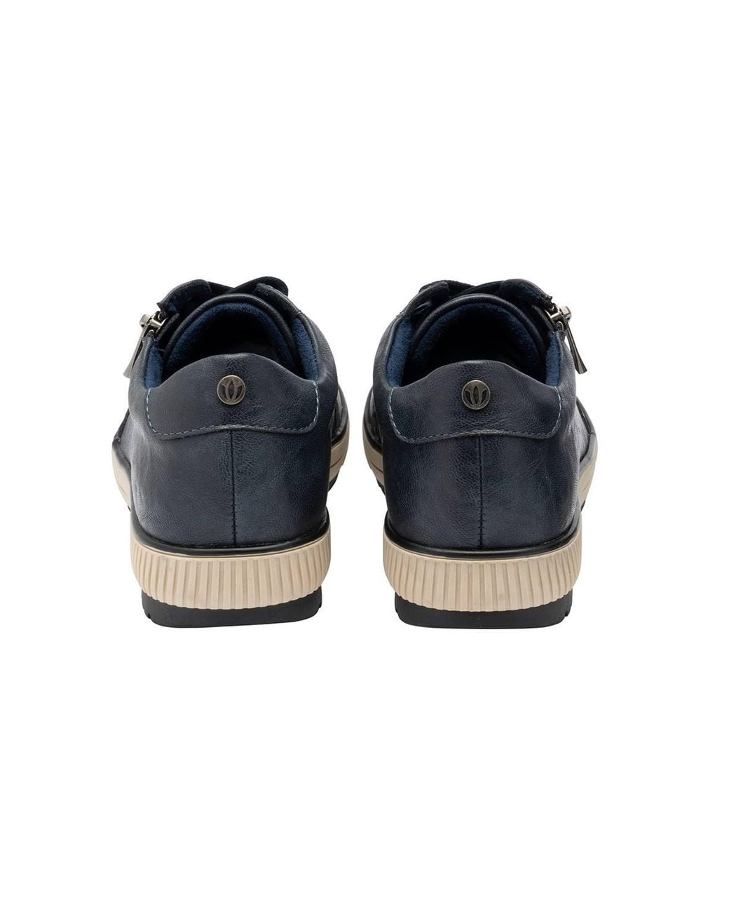 Lotus Blue 'Ginny' Zip-Up Trainers