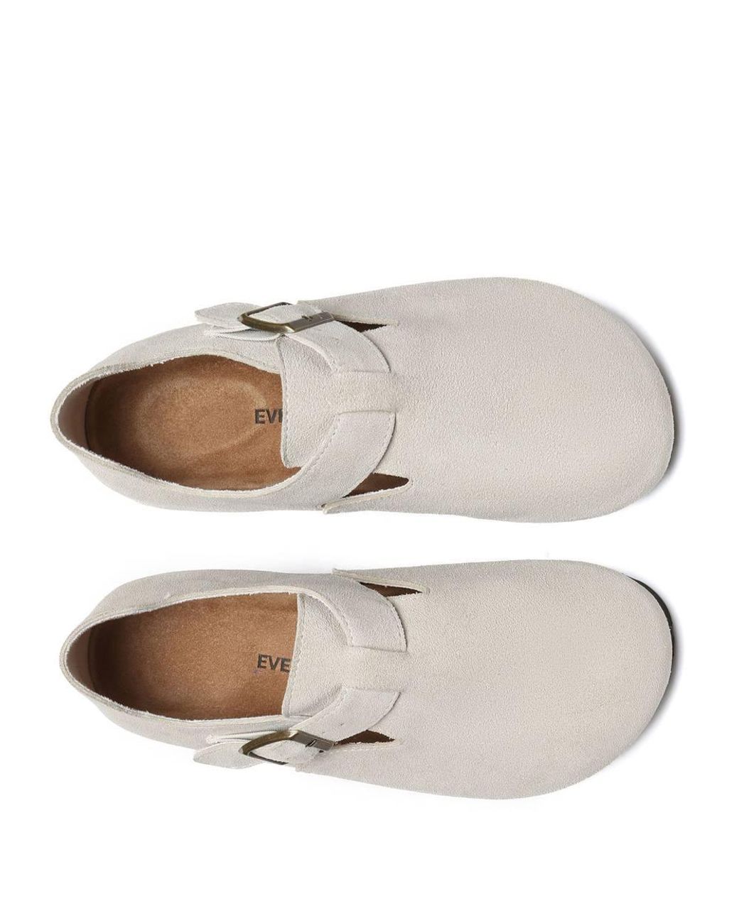 EverAu Australia White Fibre Brooke Sandal W/ Rubber Sponge Sole