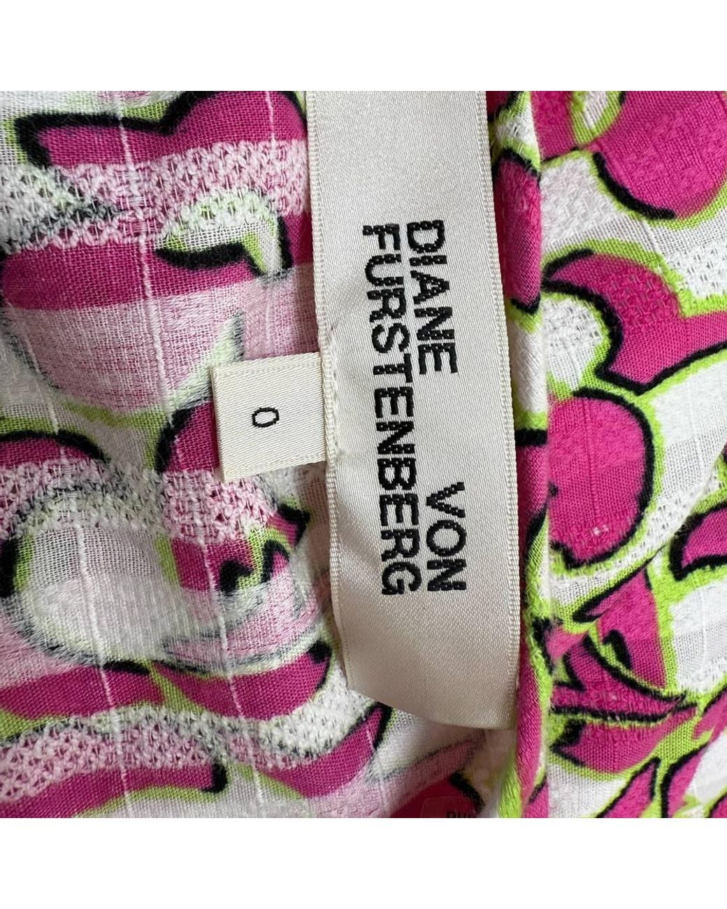 Diane von Furstenberg Red Preloved Elektra Printed Midi Wrap Dress