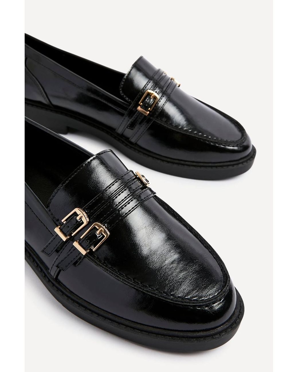 Linzi White Portland Faux Leather Loafers