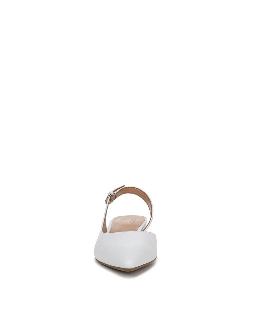 Naturalizer White Banks Slingbacks