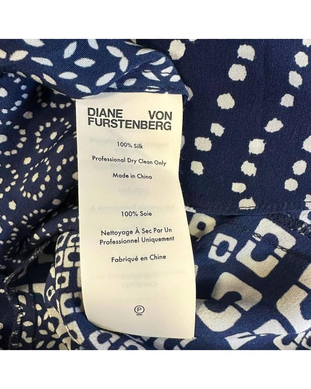 Diane von Furstenberg Blue Preloved Reid Patchwork Printed Mini Dress
