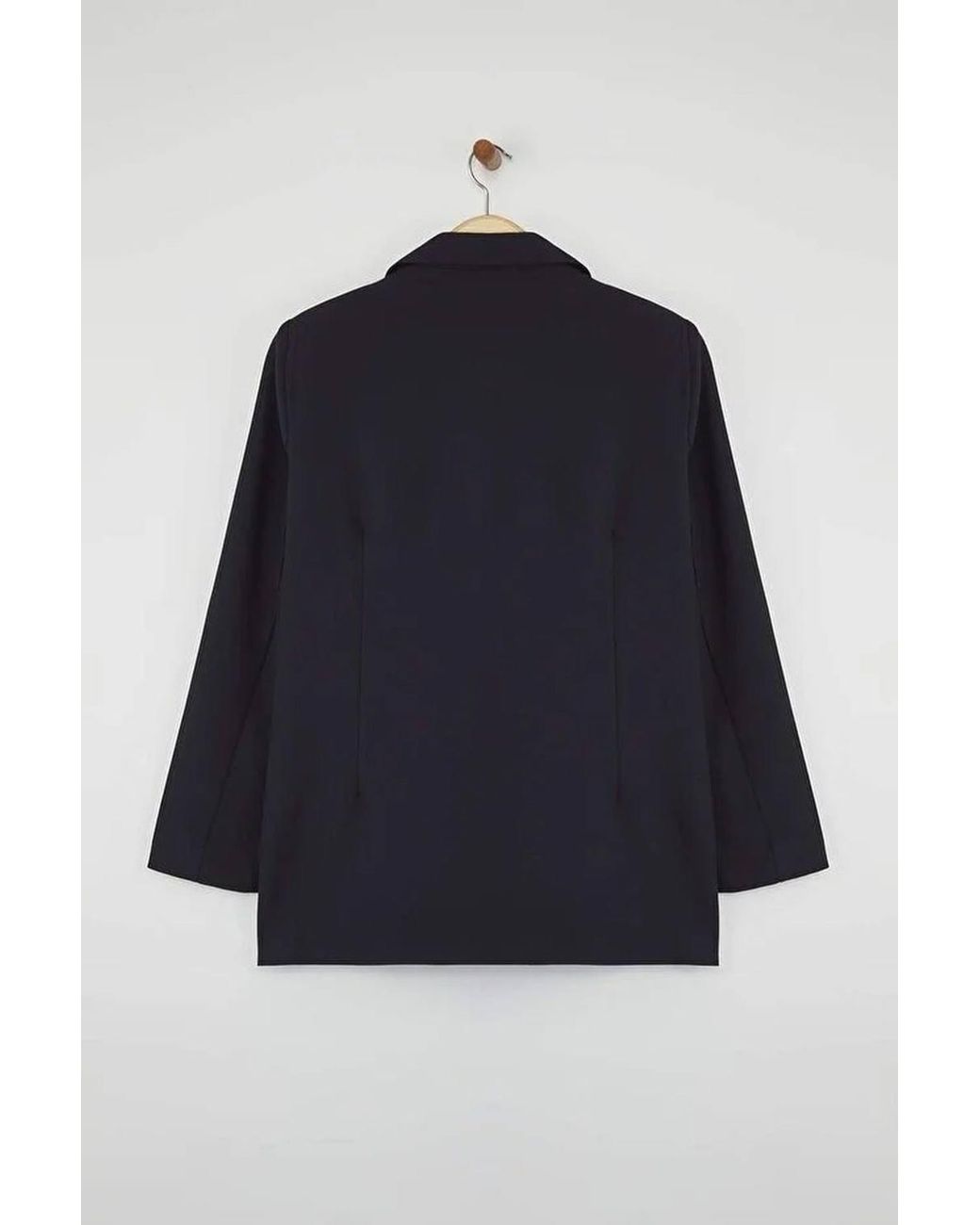 WOVCOR Blue Tailored Double Breasted Button Detail Blazer Jacket