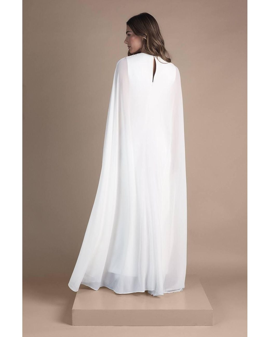 Coast White Cape Maxi Wedding Dress