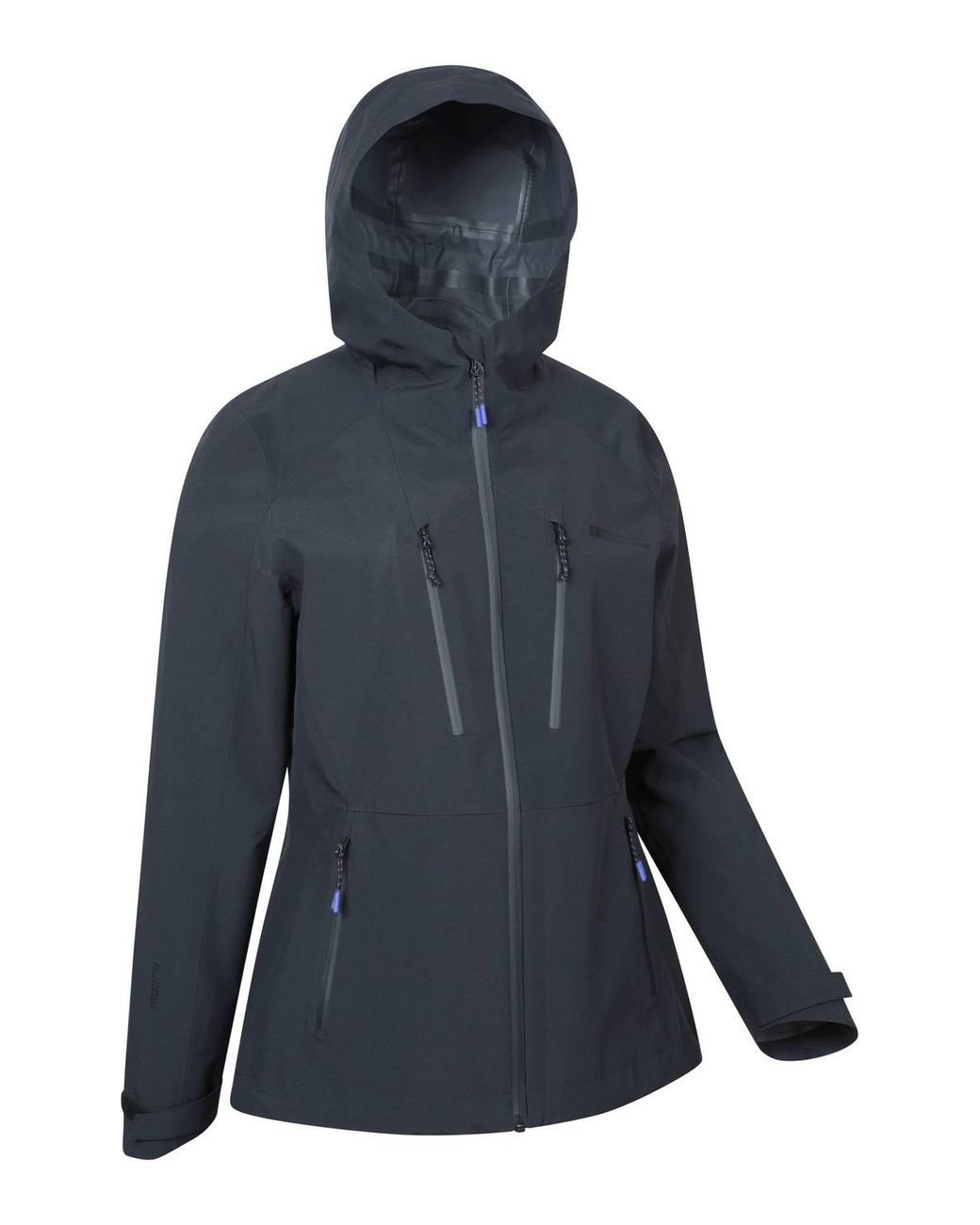 Mountain Warehouse Blue 'Rainstorm' Lightweight Breathable Comfy 2.5 Layer Waterproof Jacket