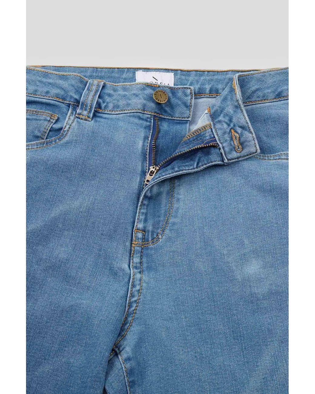 Enorsia Blue Authentic High Waisted Regular Fit Jeans