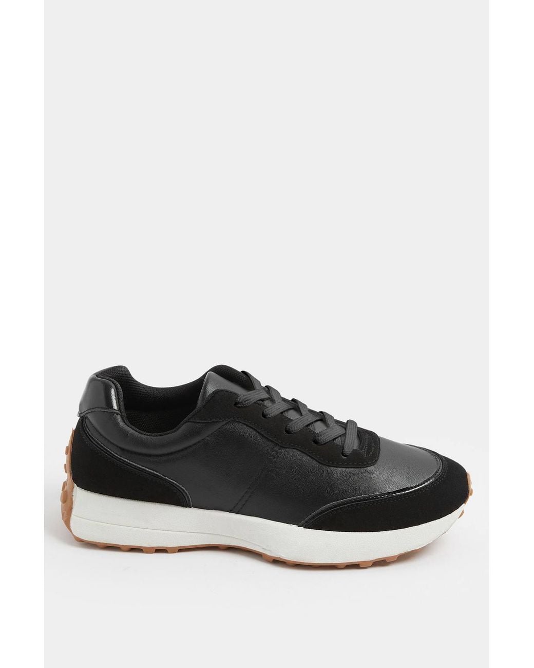 Yours Blue Faux Leather Trainers