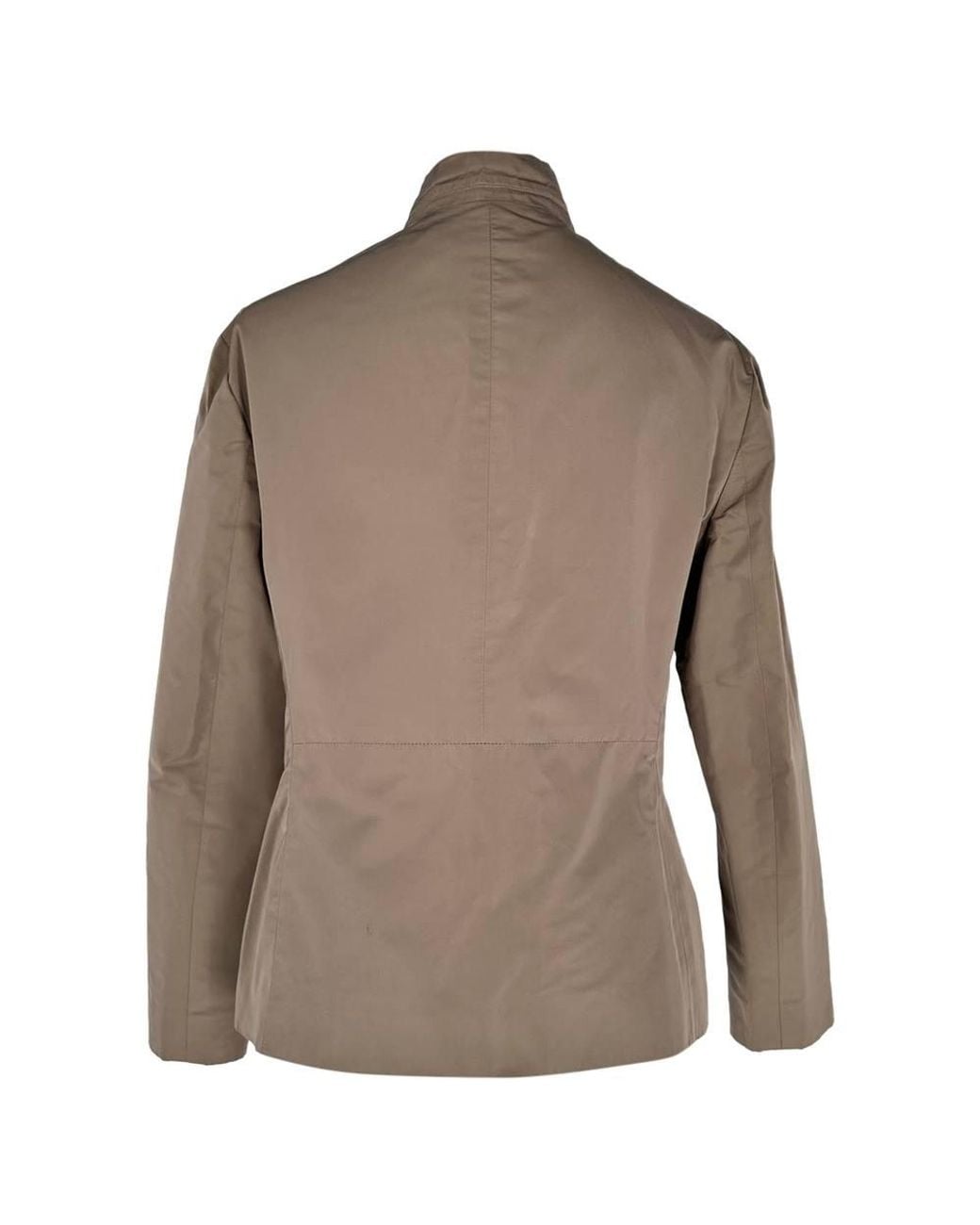 Jil Sander Brown Preloved Hidden-Buttoned Blazer W/ Pockets
