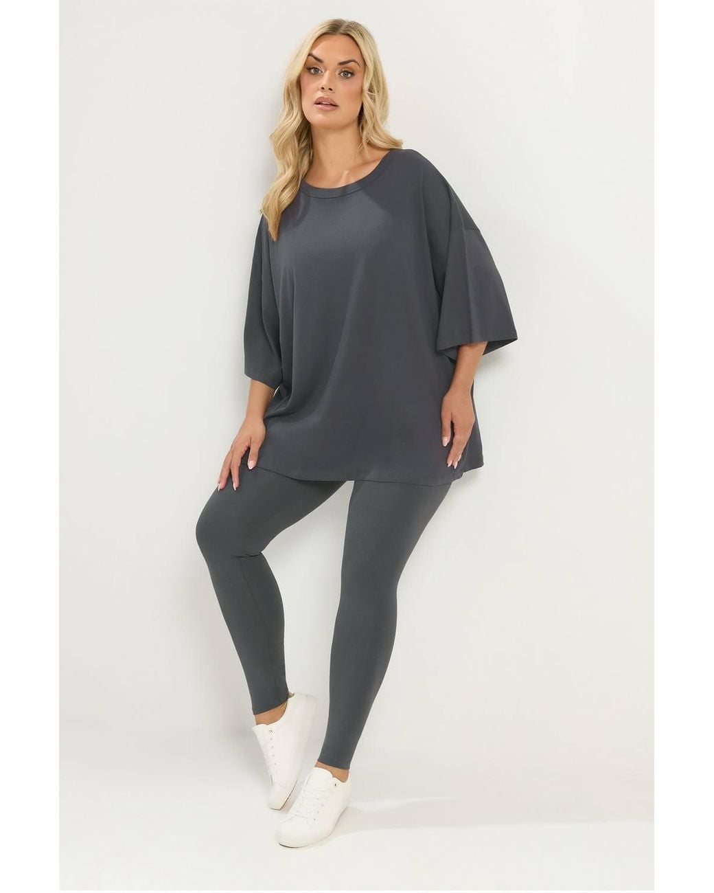 Yours Black Cotton Leggings