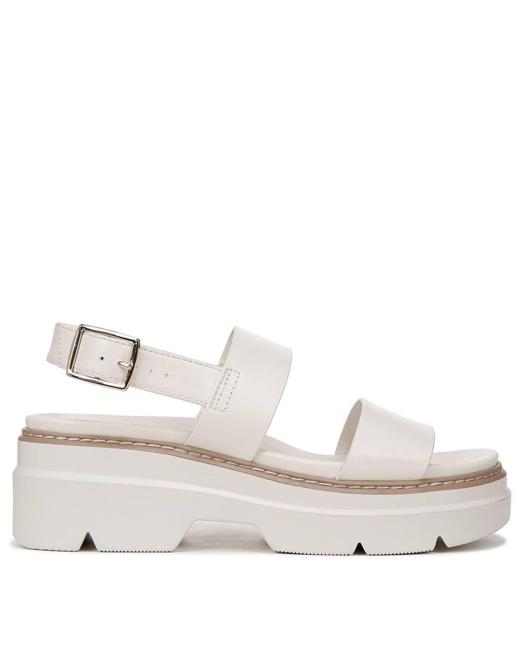 Naturalizer White Darry-Sling Sandals