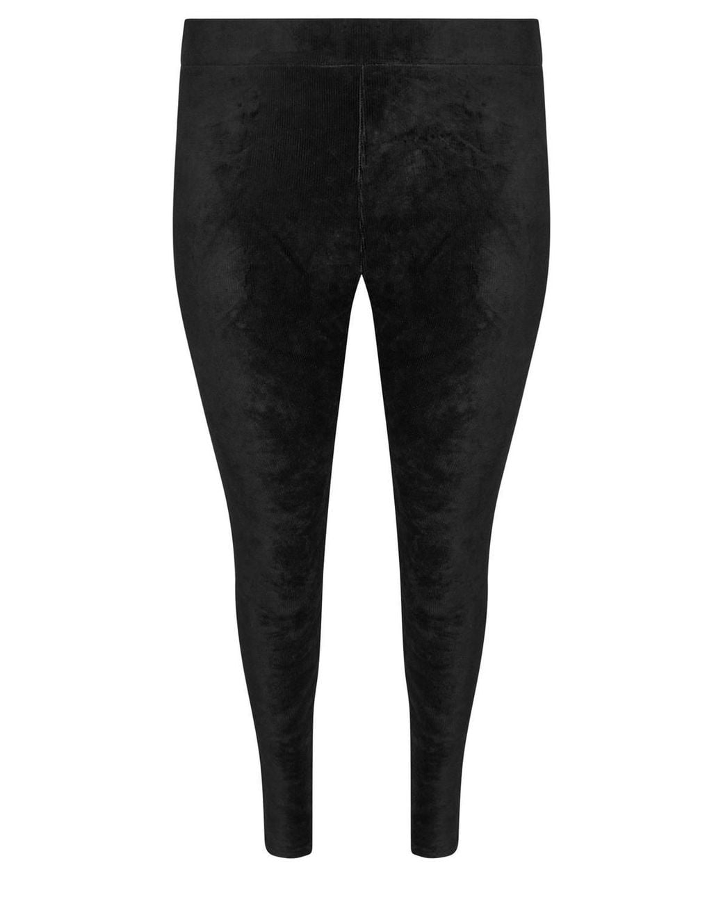 Yours Black Cord Leggings