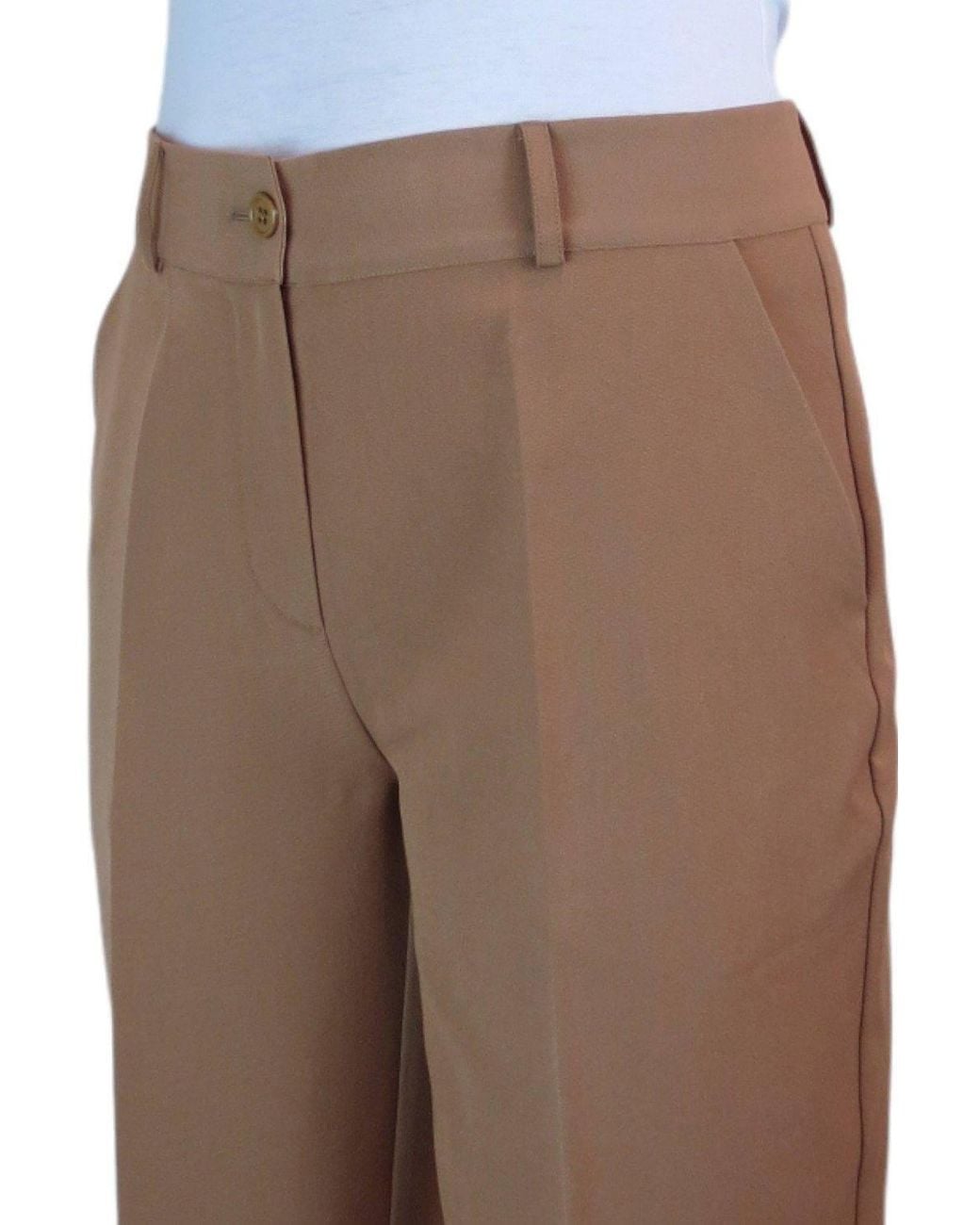 Paulo Due Brown Smart Pleated Tailored Shorts