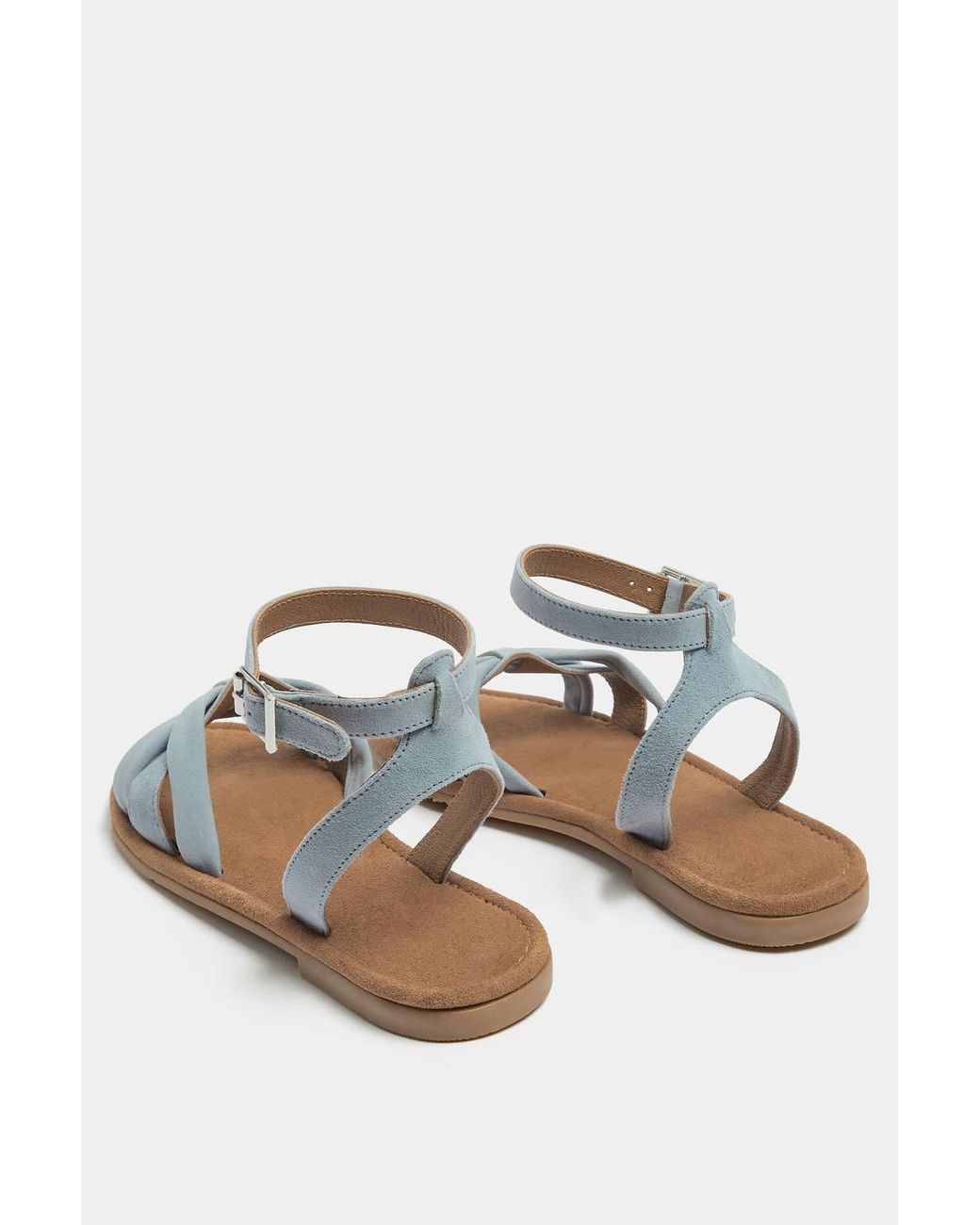 Yours Blue Cross Over Sandals