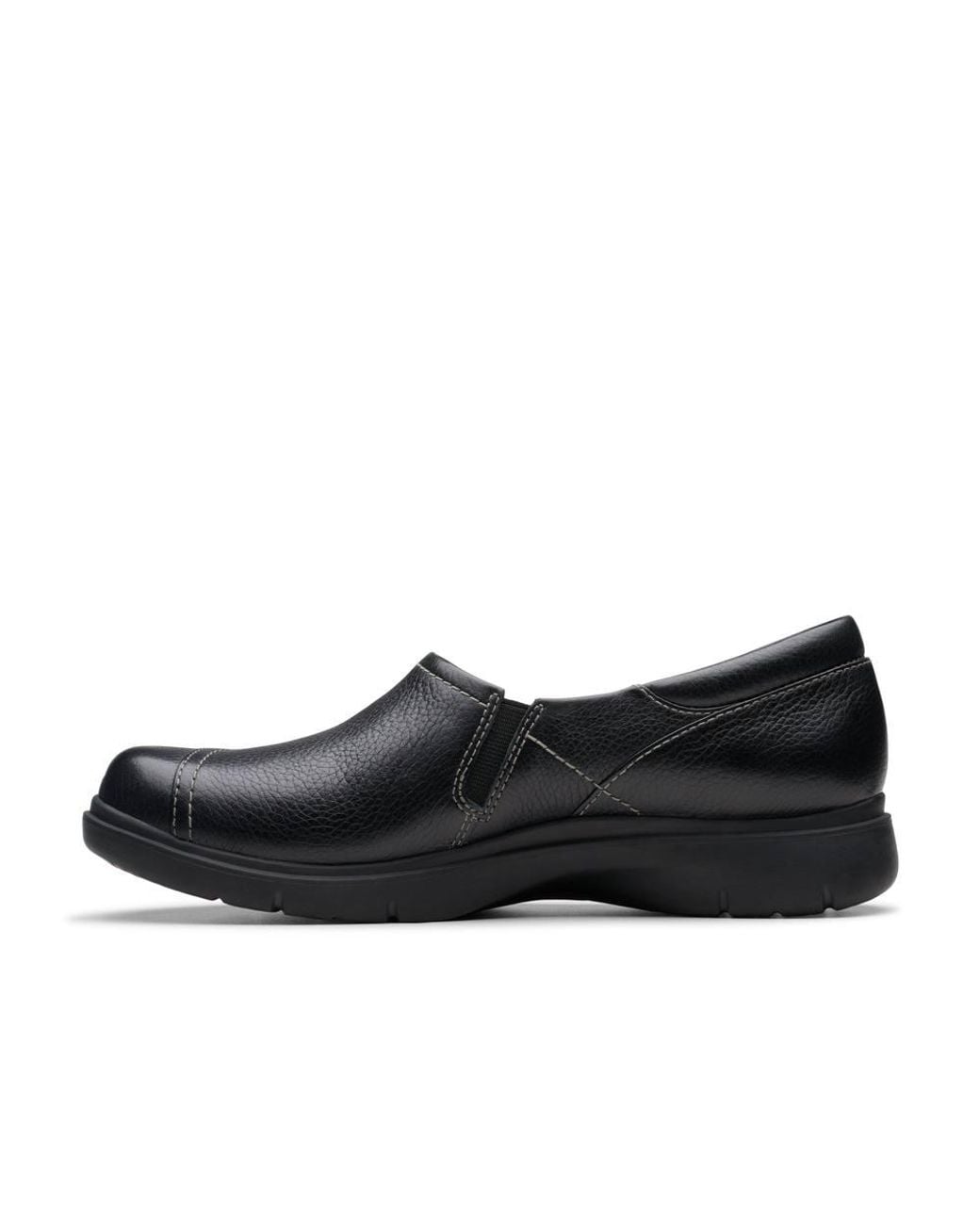 Clarks Black Certina Ease Leather Slip Ons