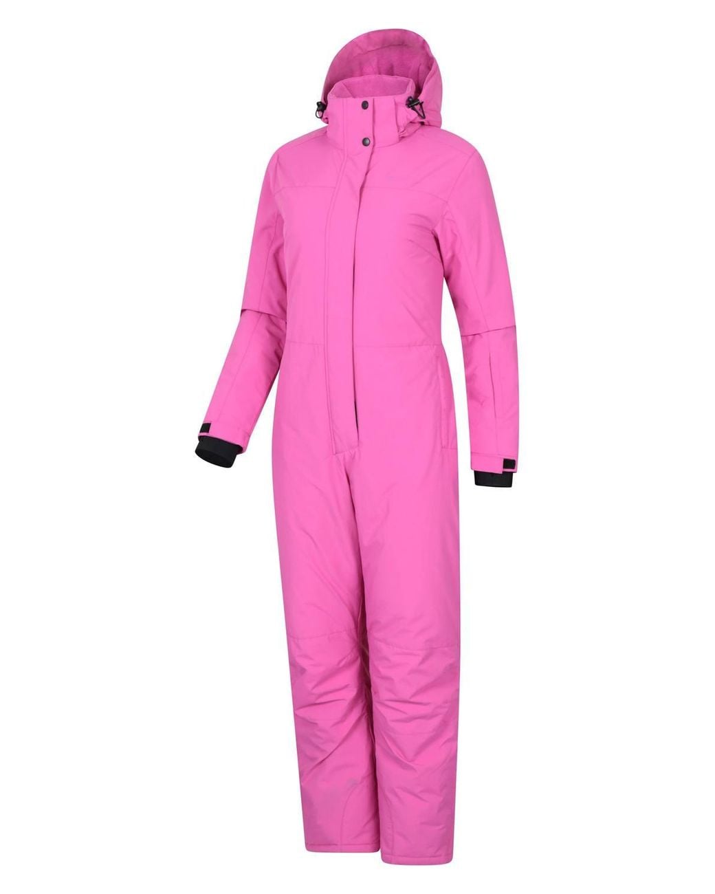 Mountain Warehouse Pink 'Cloud' Warm & Cosy Comfortable High Neck Snowboarding Ski Suit