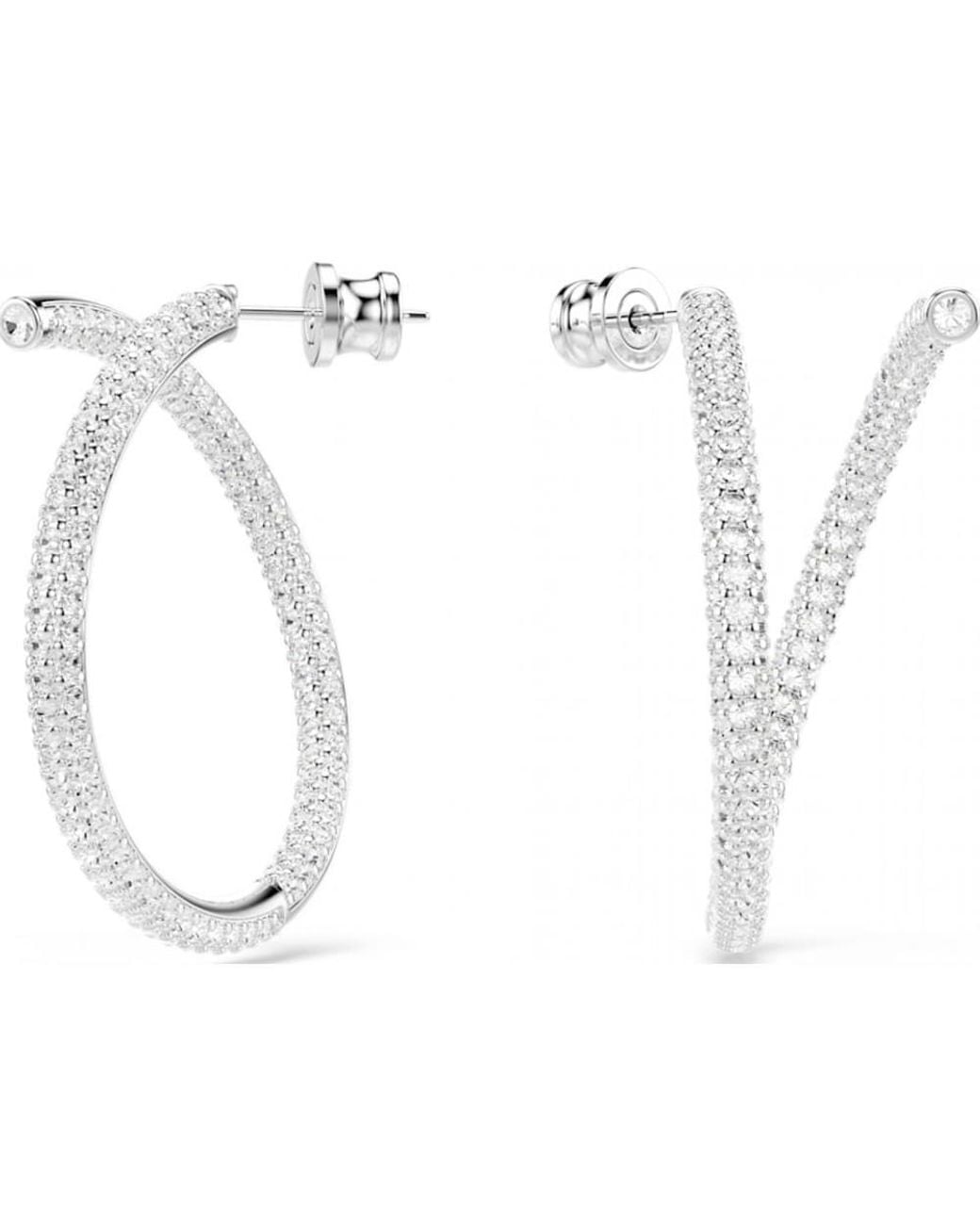 Swarovski White 5695939 Dextera Pair Of Earrings