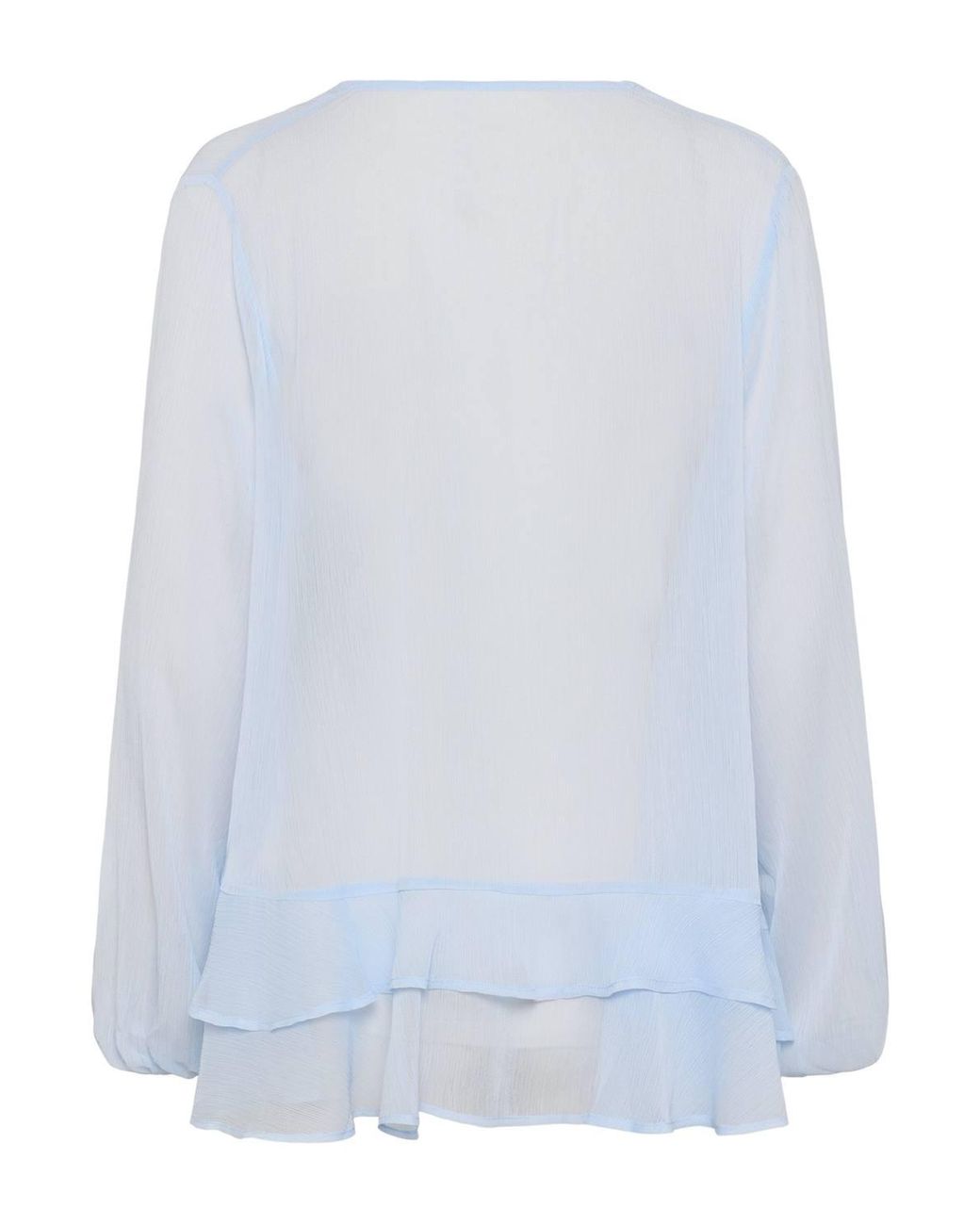 Saint Tropez White Lindzysz Flowy V Neck Blouse