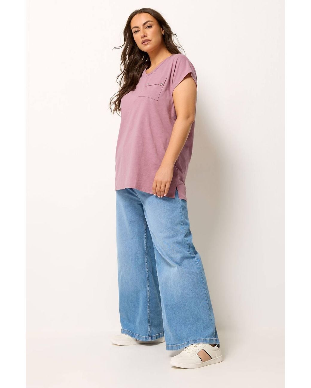 Yours Red Stud Pocket T-Shirt