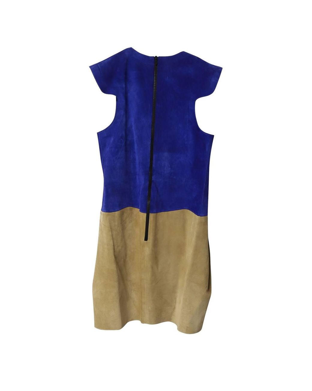 Victoria Beckham Blue Preloved Paneled Mini Dress